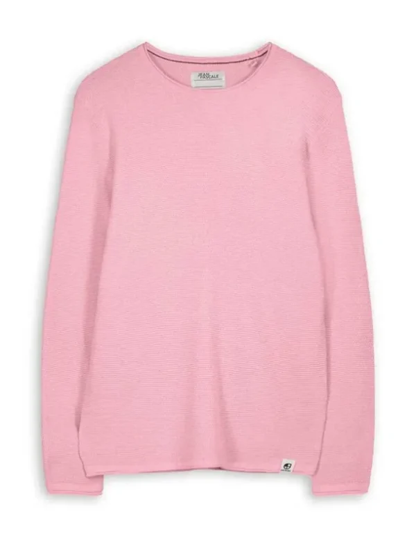 Pullover - Gerollte Abschlüsse - rosa