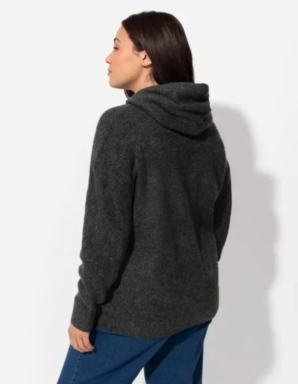 Pullover - Grobstrick - dunkelgrau