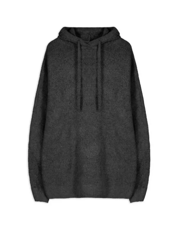 Pullover - Grobstrick - dunkelgrau