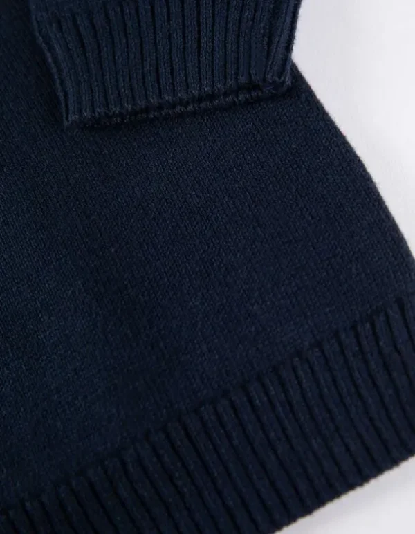 Pullover - Knopfverschluss - dunkelblau