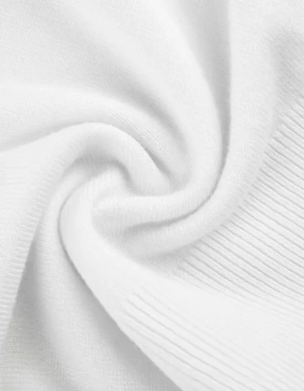 Pullover - Kurze Ärmel - weiß