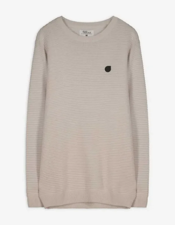 Pullover - Labelpatch - beige