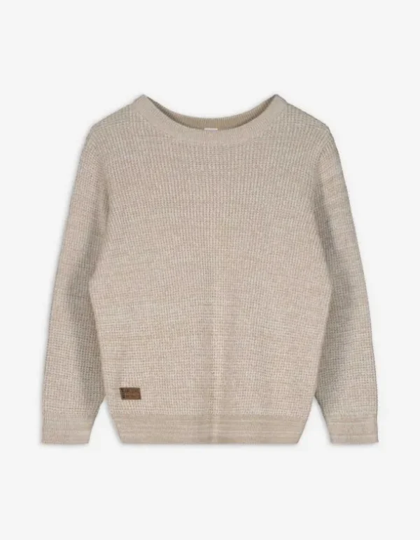 Pullover - Labelpatch - beige