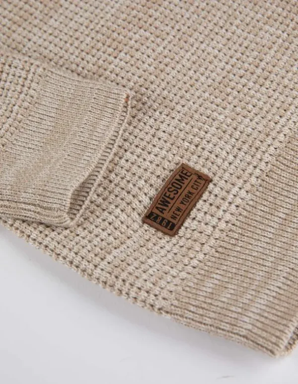 Pullover - Labelpatch - beige