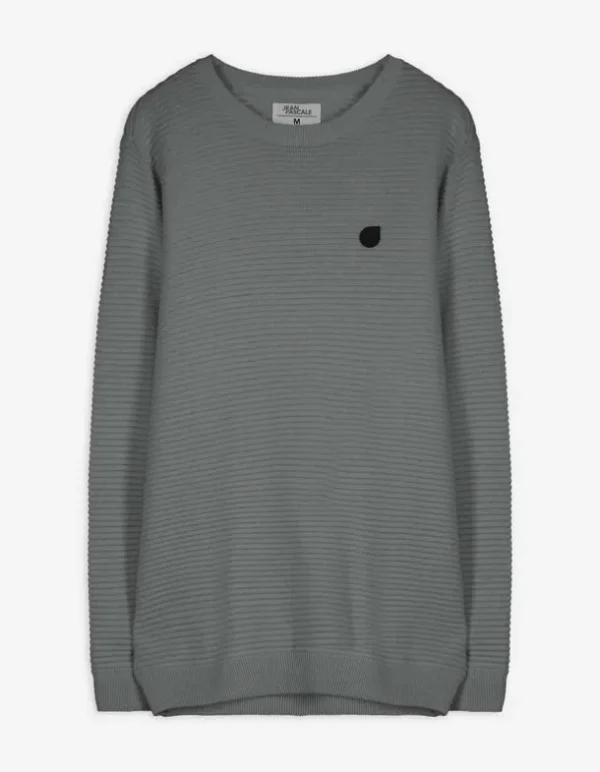 Pullover - Labelpatch - dunkelgrün