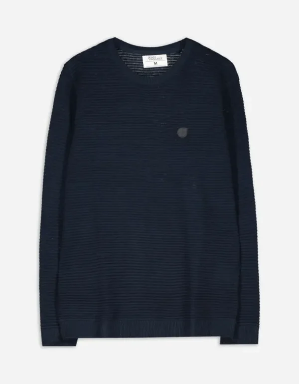 Pullover - Labelpatch - dunkelblau