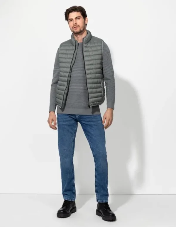 Pullover - Labelpatch - dunkelgrün