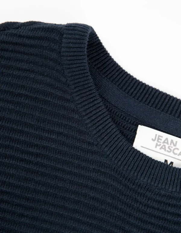 Pullover - Labelpatch - dunkelblau
