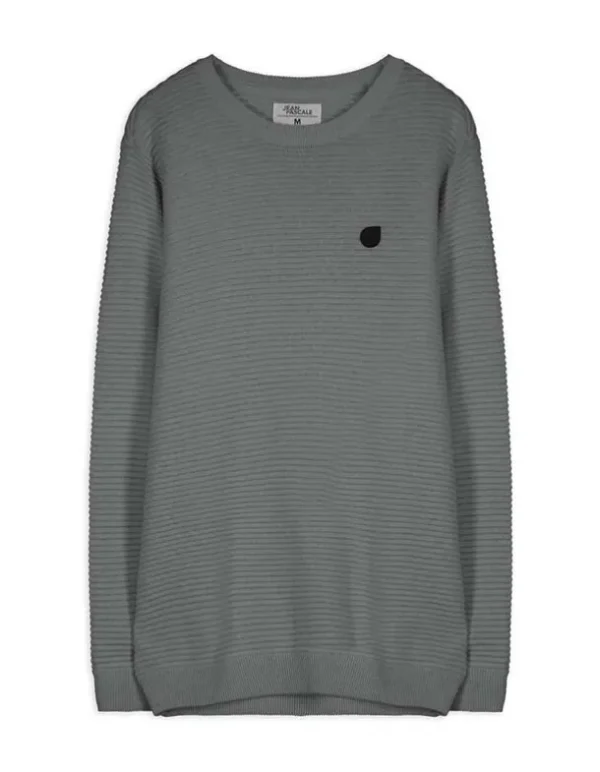 Pullover - Labelpatch - dunkelgrün