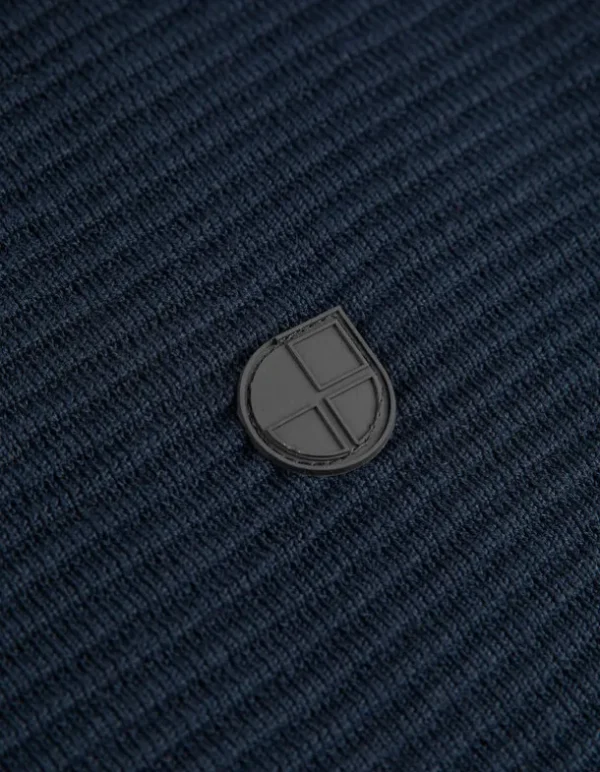 Pullover - Labelpatch - dunkelblau