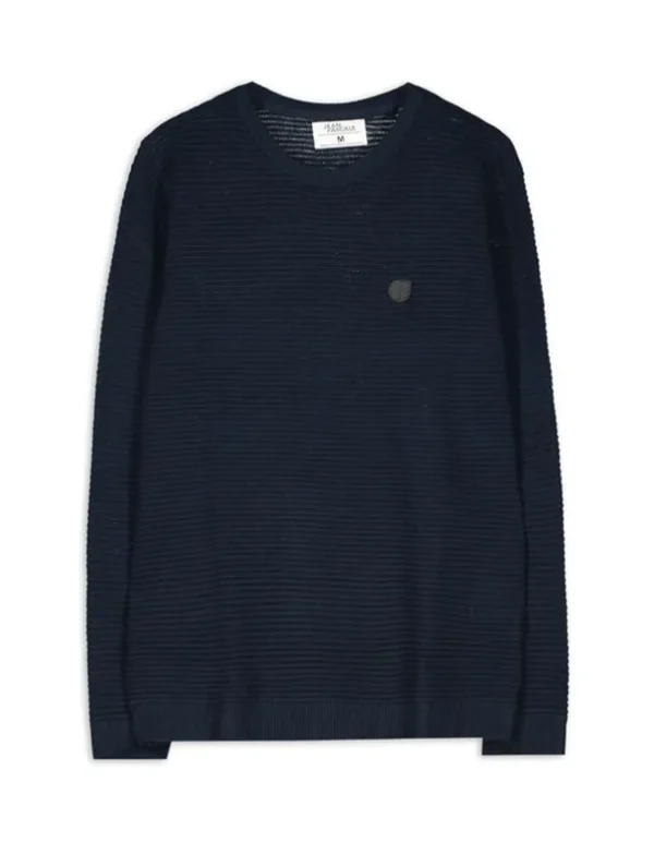 Pullover - Labelpatch - dunkelblau