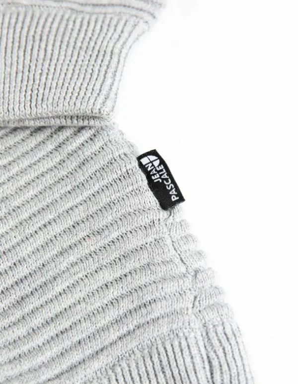 Pullover - Labelpatch - grau