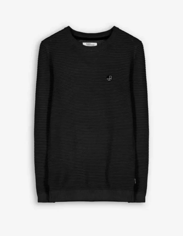 Pullover - Labelpatch - schwarz
