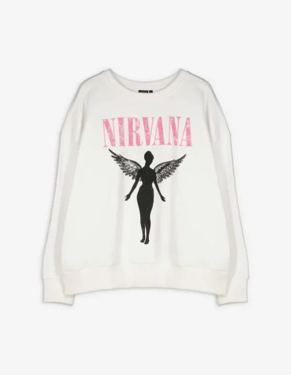 Pullover - Nirvana - weiß