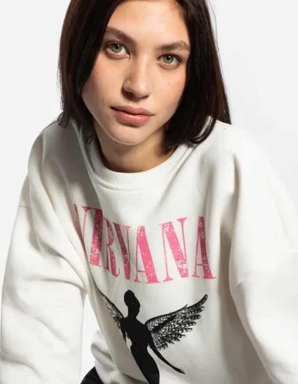 Pullover - Nirvana - weiß