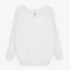 Pullover - Oversized Fit - weiß