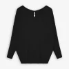 Pullover - Oversized Fit - schwarz