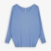 Pullover - Oversized Fit - blau