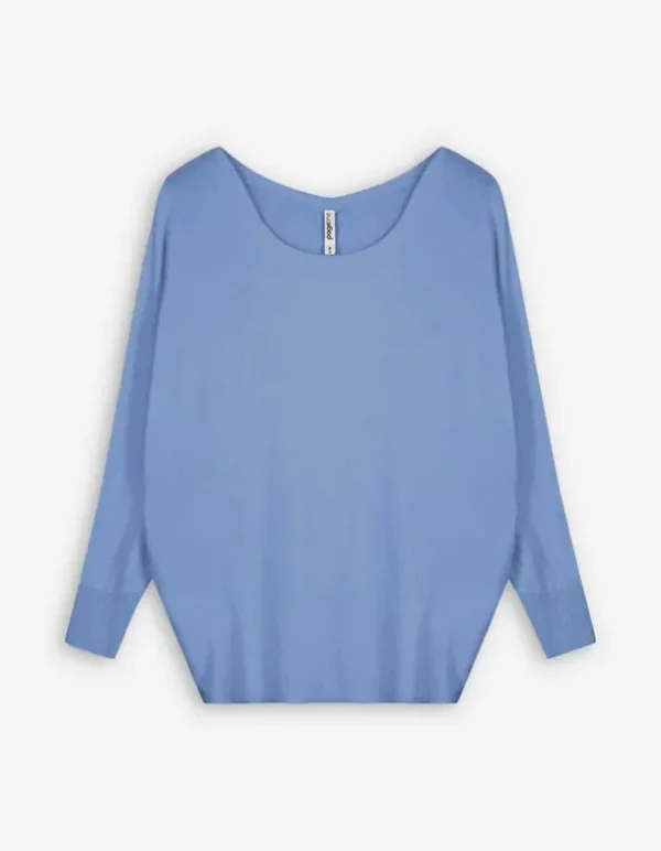 Pullover - Oversized Fit - blau