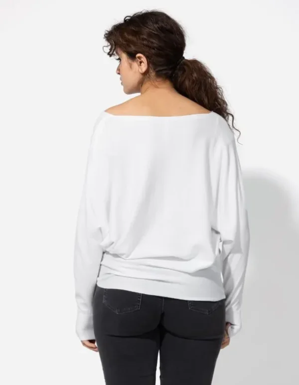 Pullover - Oversized Fit - weiß