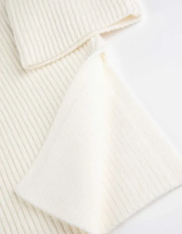 Pullover - Reißverschluss - weiß
