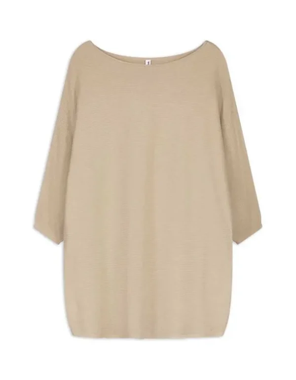Pullover - Viskose-Mix - beige