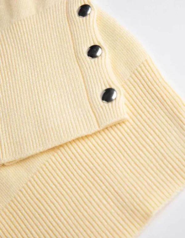 Pullover - Viskose-Mix - hellgelb
