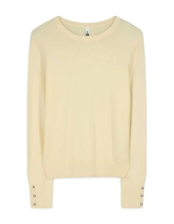 Pullover - Viskose-Mix - hellgelb