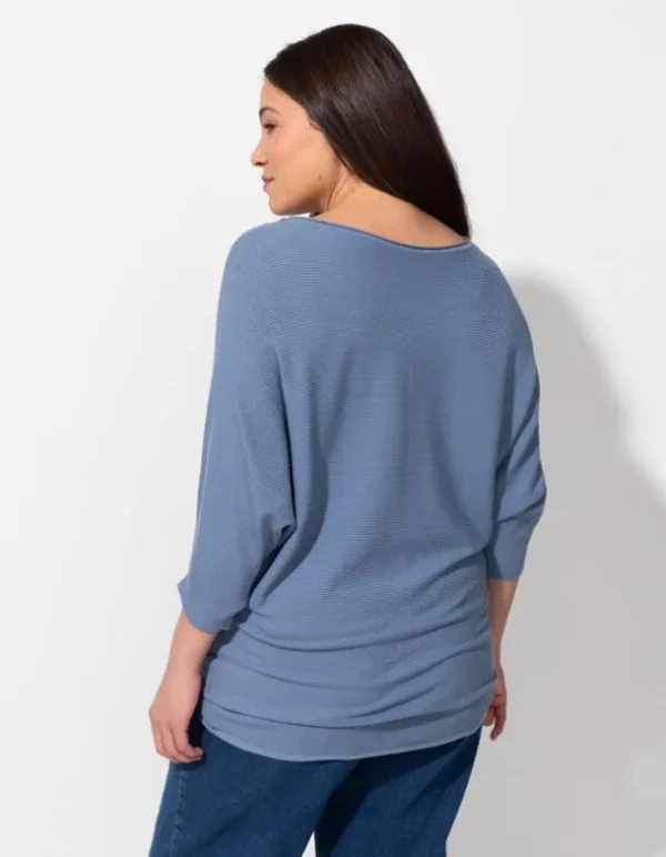 Pullover - Viskose-Mix - hellblau