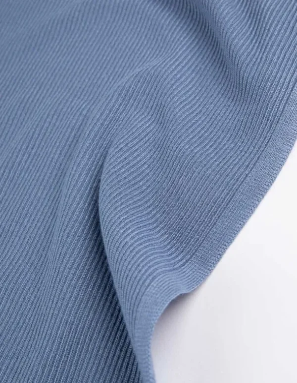 Pullover - Viskose-Mix - hellblau
