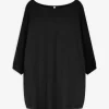 Pullover - Viskose-Mix - schwarz