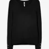 Pullover - Viskose-Mix - schwarz