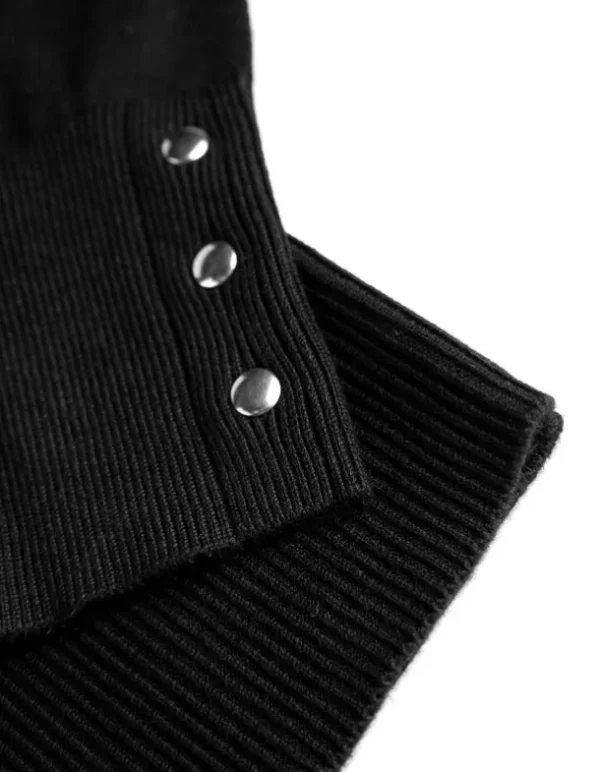 Pullover - Viskose-Mix - schwarz