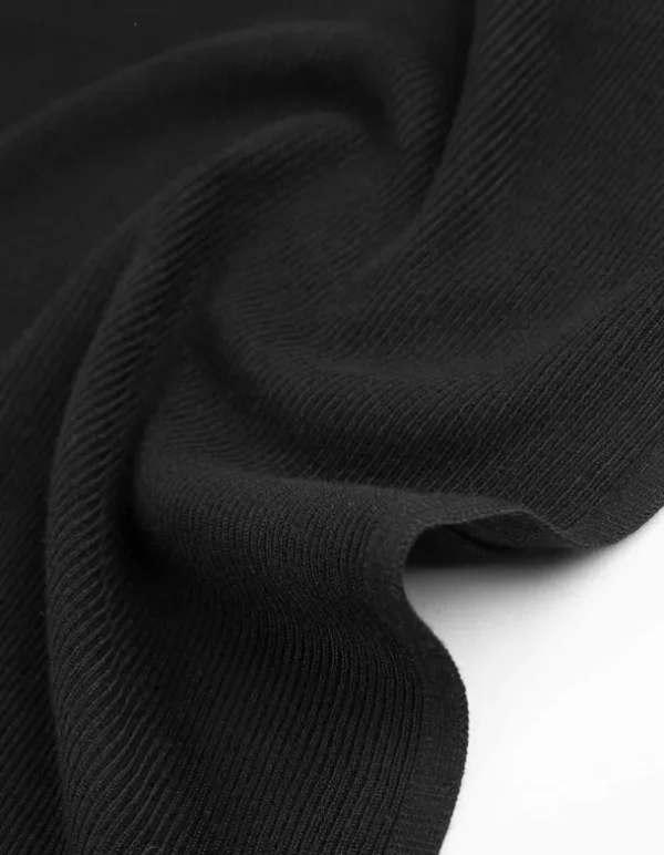 Pullover - Viskose-Mix - schwarz