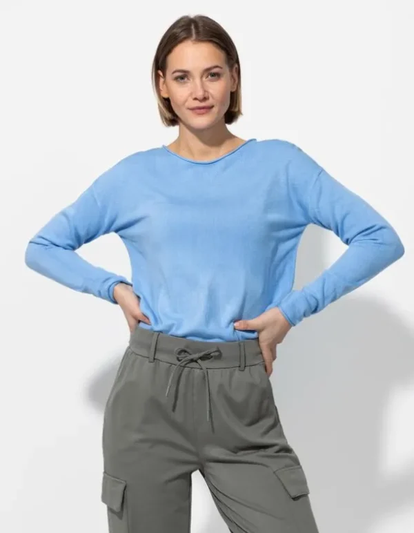Pullover - Weiches Material - hellblau