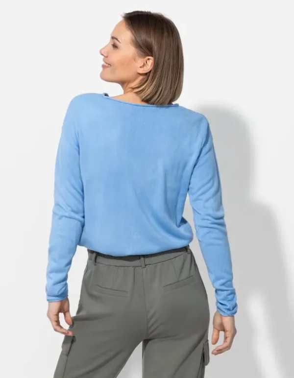 Pullover - Weiches Material - hellblau
