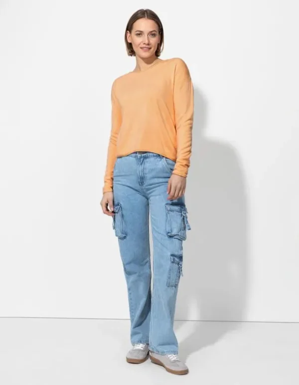 Pullover - Weiches Material - orange