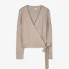 Pullover - Wickeloptik - beige
