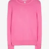 Pullover - Zierknöpfe - pink