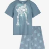 Pyjama Set aus Shirt und Shorts - Print