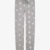 Pyjamahose - Allover-Muster - grau