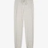 Pyjamahose - Allover-Muster - weiß