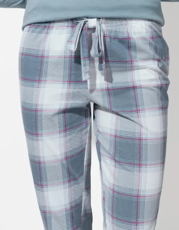 Pyjamahose - Allover-Print - grau