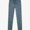 Pyjamahose - Karomuster - blau
