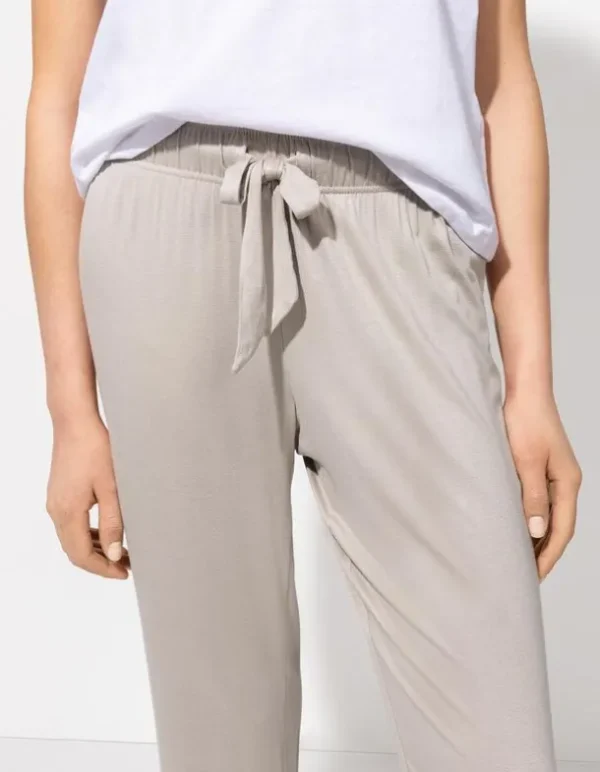Pyjamahose - Viskose-Mix - beige