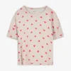 Pyjamaoberteil - Allover-Print - beige