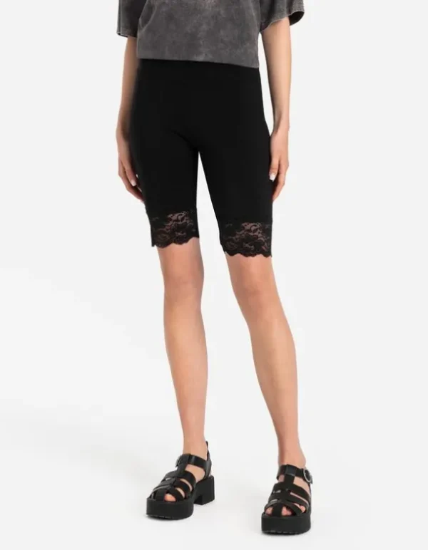 Radlerhose - Spitzenbesatz