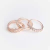 Ring - 3er-Pack - kupferfarben
