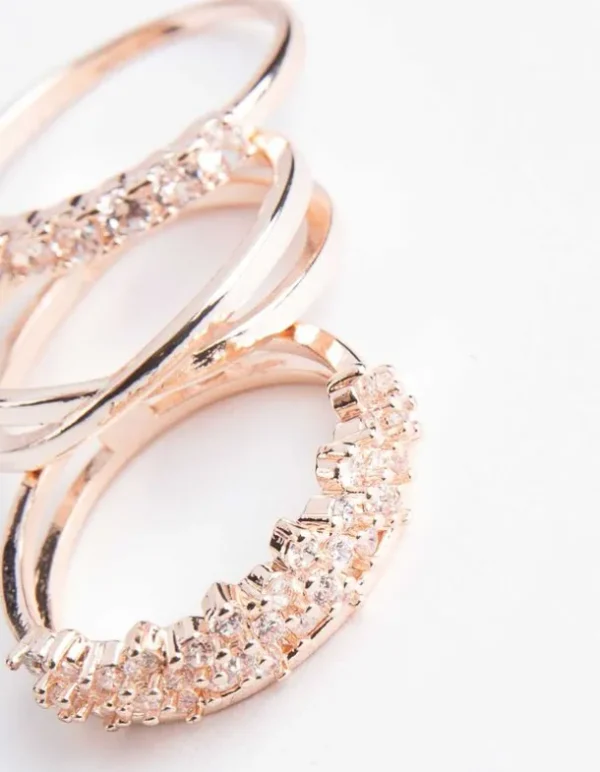 Ring - 3er-Pack - kupferfarben