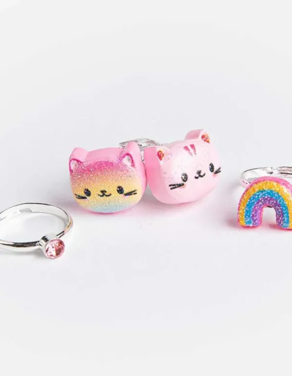 Ring - 4er-Pack - silberfarben